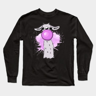 Funny Llama - Blowing Bubble Gum Long Sleeve T-Shirt